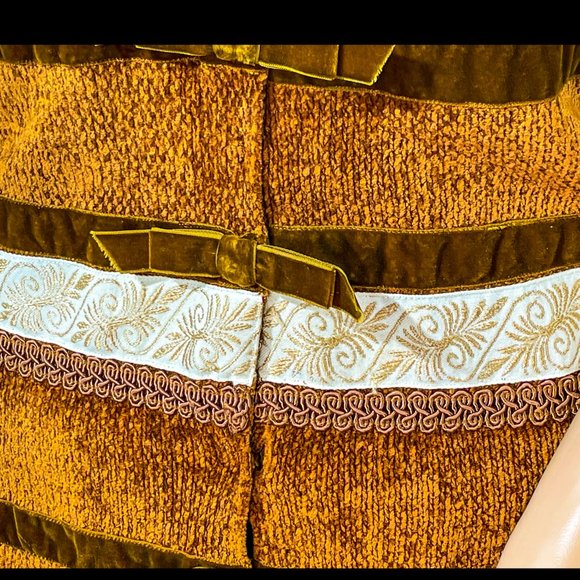 ▪️VTG▪️SUSAN BRISTOL▪️1990's Multimedia Bow Accented Cottagecore Vest - Picture 5 of 8